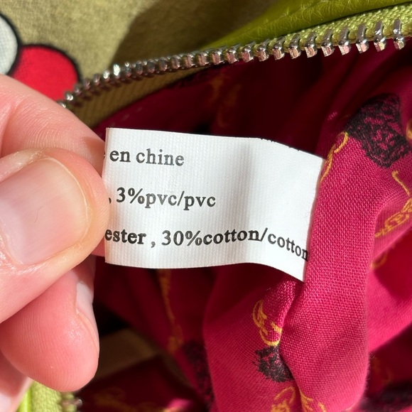 Y2K Ed Hardy LOVE Green Leather‎ Suede Fringe Shoulder Handbag with Crystal Rose - Picture 15 of 15